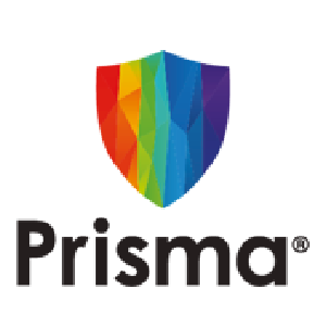 Logo Prisma con scudo colorato e testo, simbolo di sicurezza e affidabilità per corde per nautica di qualità